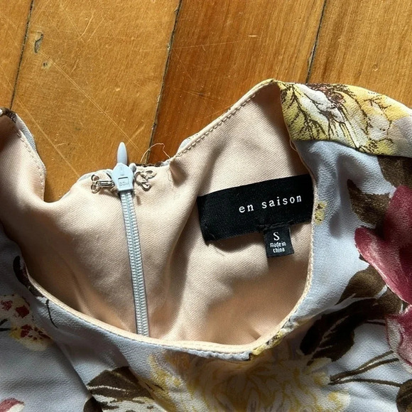 En saison midi  floral dress fairy wedding guest - Picture 5 of 6